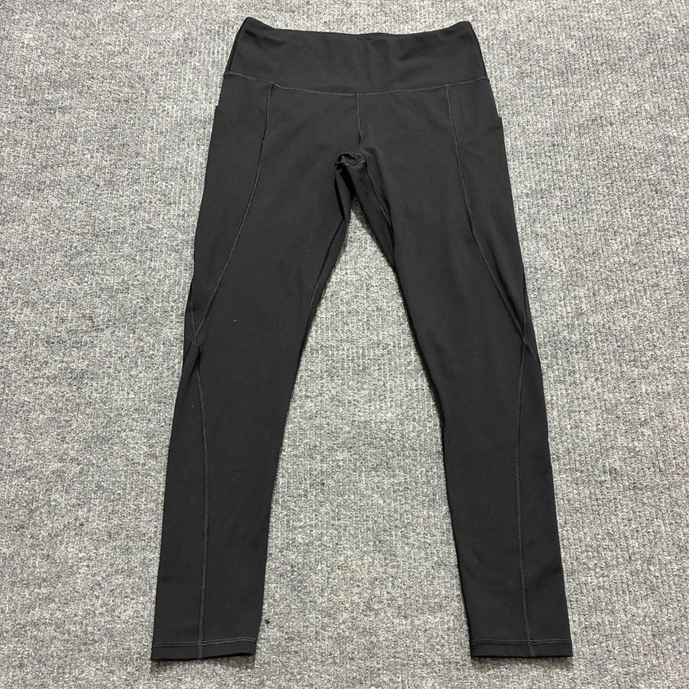 Ewedoos EC Womens Leggings Size L Large Black Pull On Stretch Athleisure
